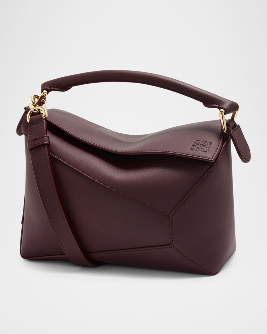 Loewe Puzzle Edge Small Top-Handle Bag in Leather | Neiman Marcus