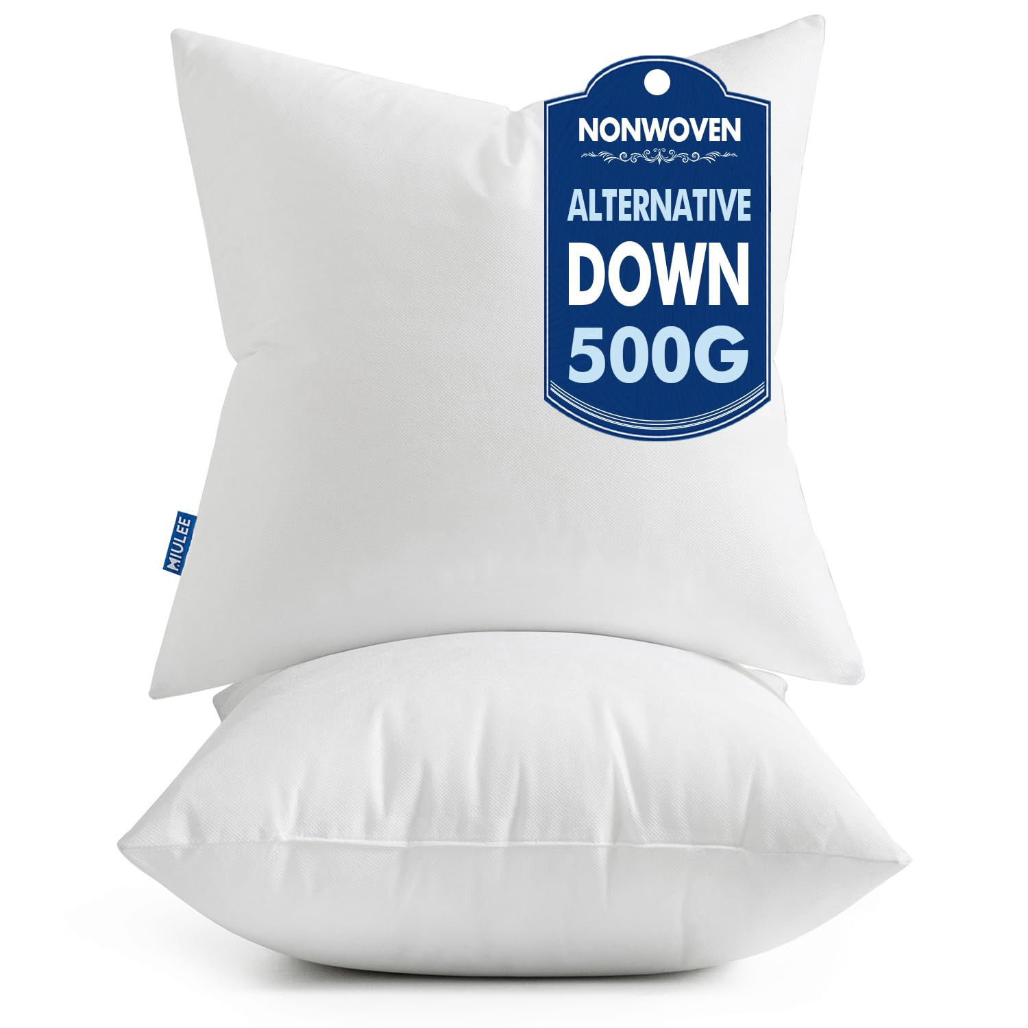 Amazon.com: MIULEE Set of 2 Throw Pillow Inserts 20x20 Inches, 100% Virgin Filling Nowoven Pillow... | Amazon (US)