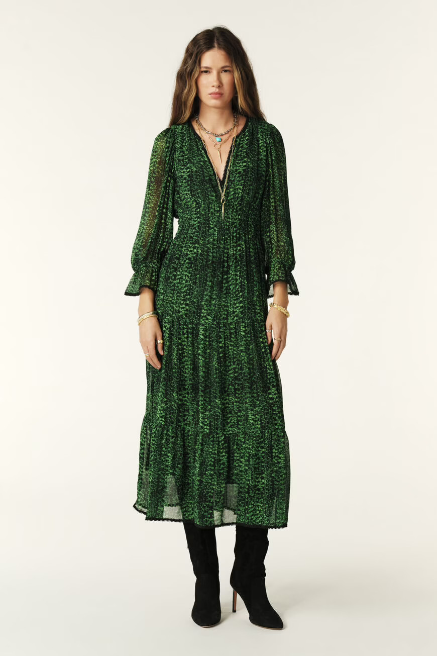 CLOVIA midi-length dress    $395 | ba&sh(US)