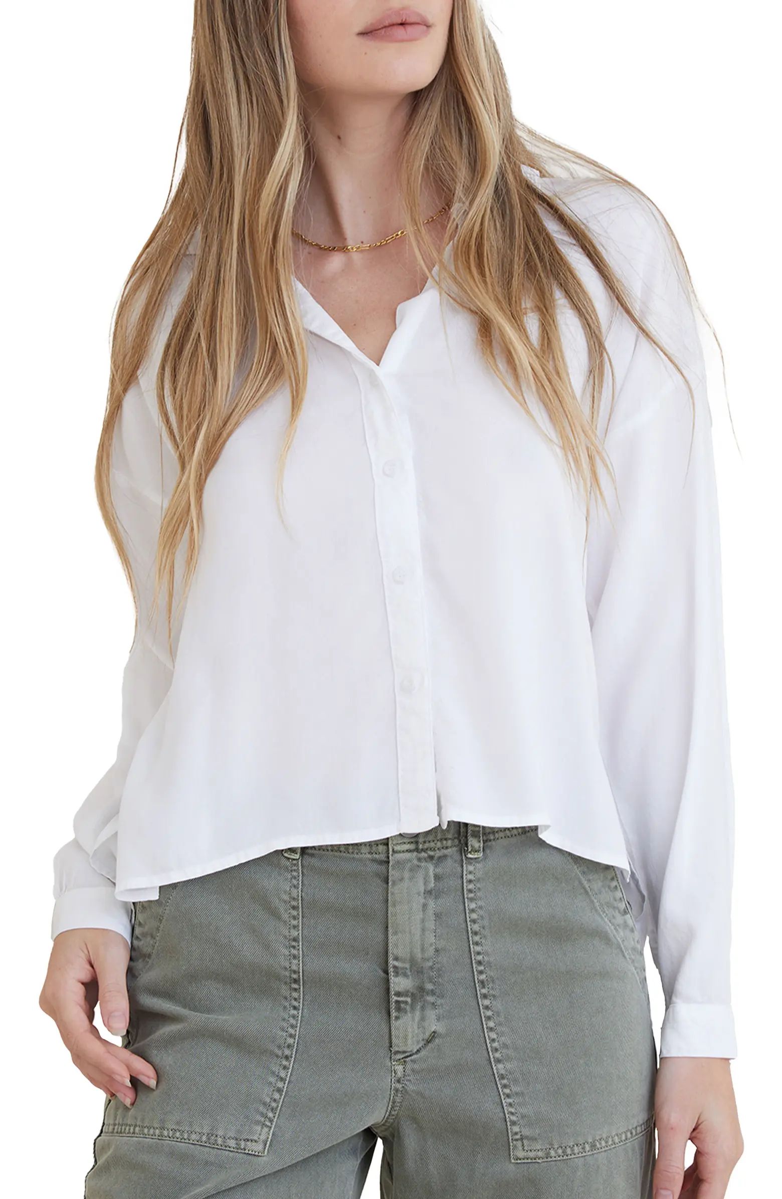 High-Low Hem Button-Up Shirt | Nordstrom