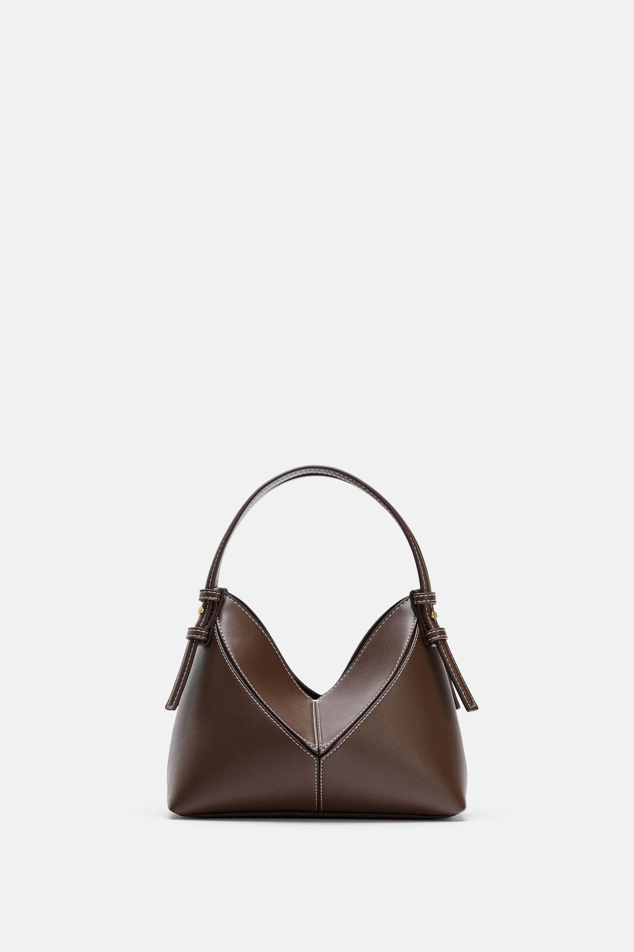 MINI BUCKET BAG WITH TOPSTITCHING | Zara UK