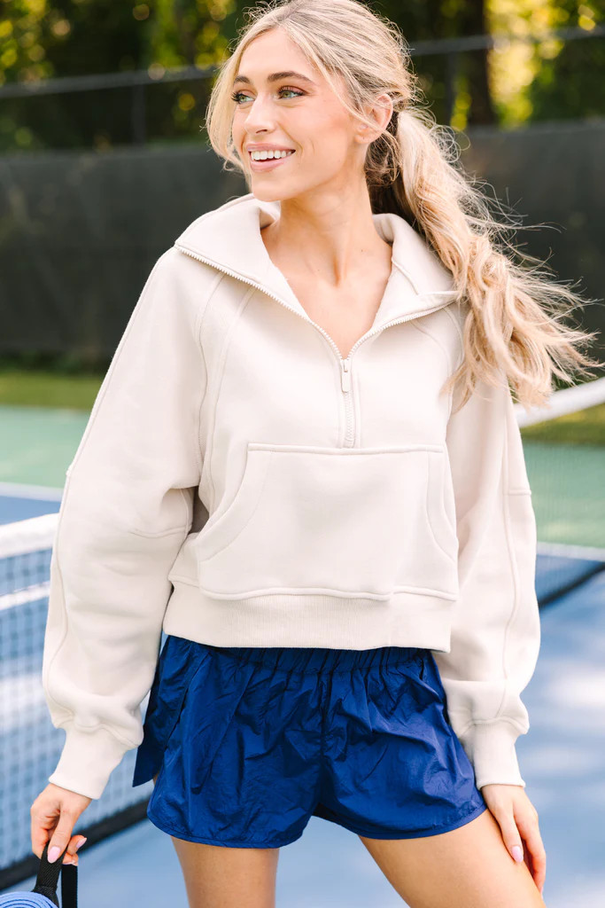Always Direct Bone White Pullover | The Mint Julep Boutique