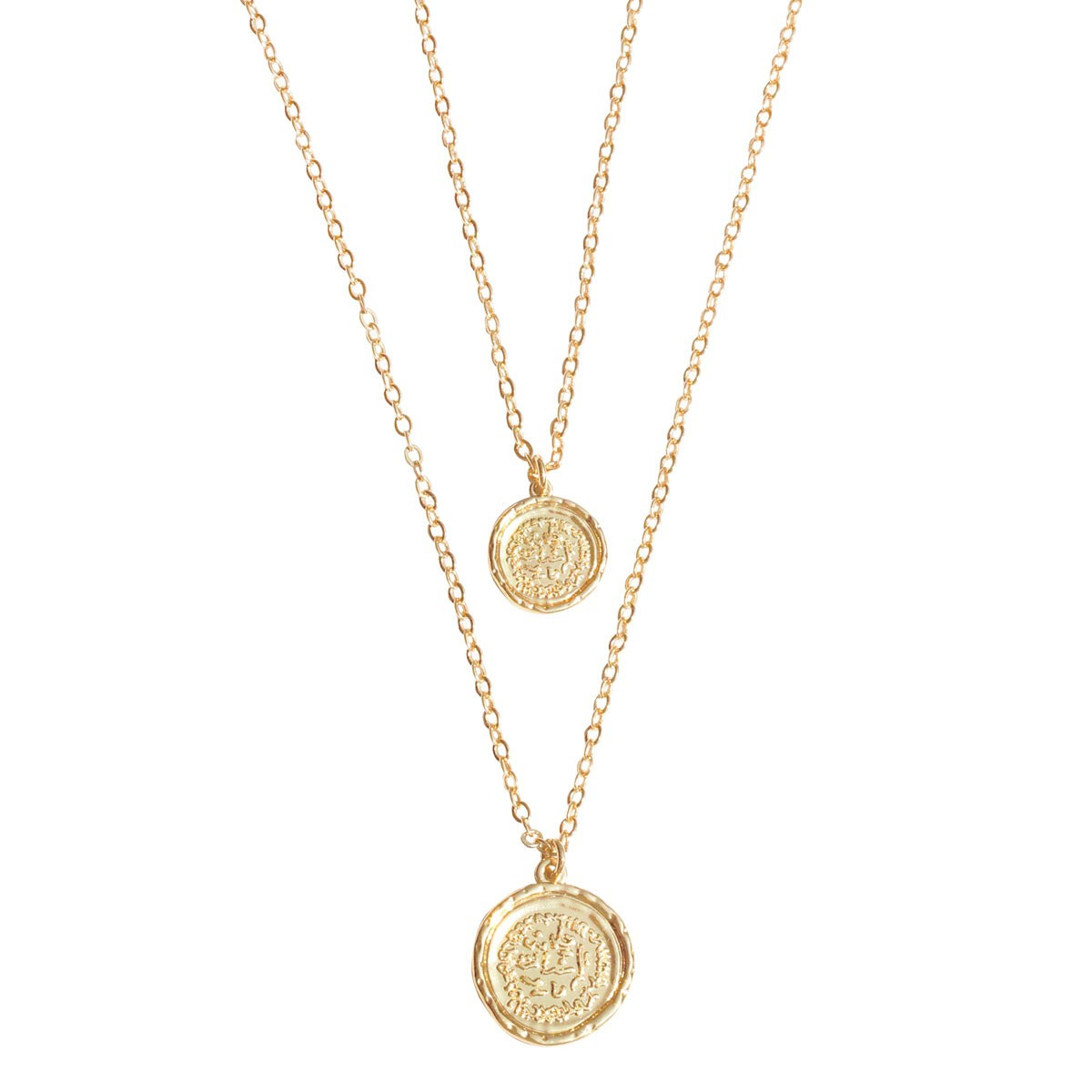 Double Coin Necklace | Amber Sceats Designer Jewellery | Amber Sceats (Global)