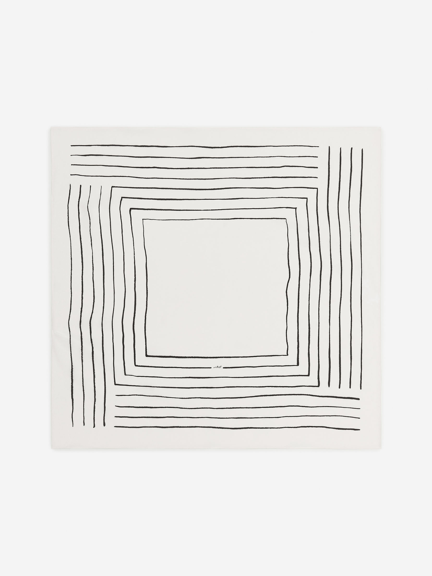 Printed Silk Scarf – White/Black – Women – ARKET GB | Arket UK