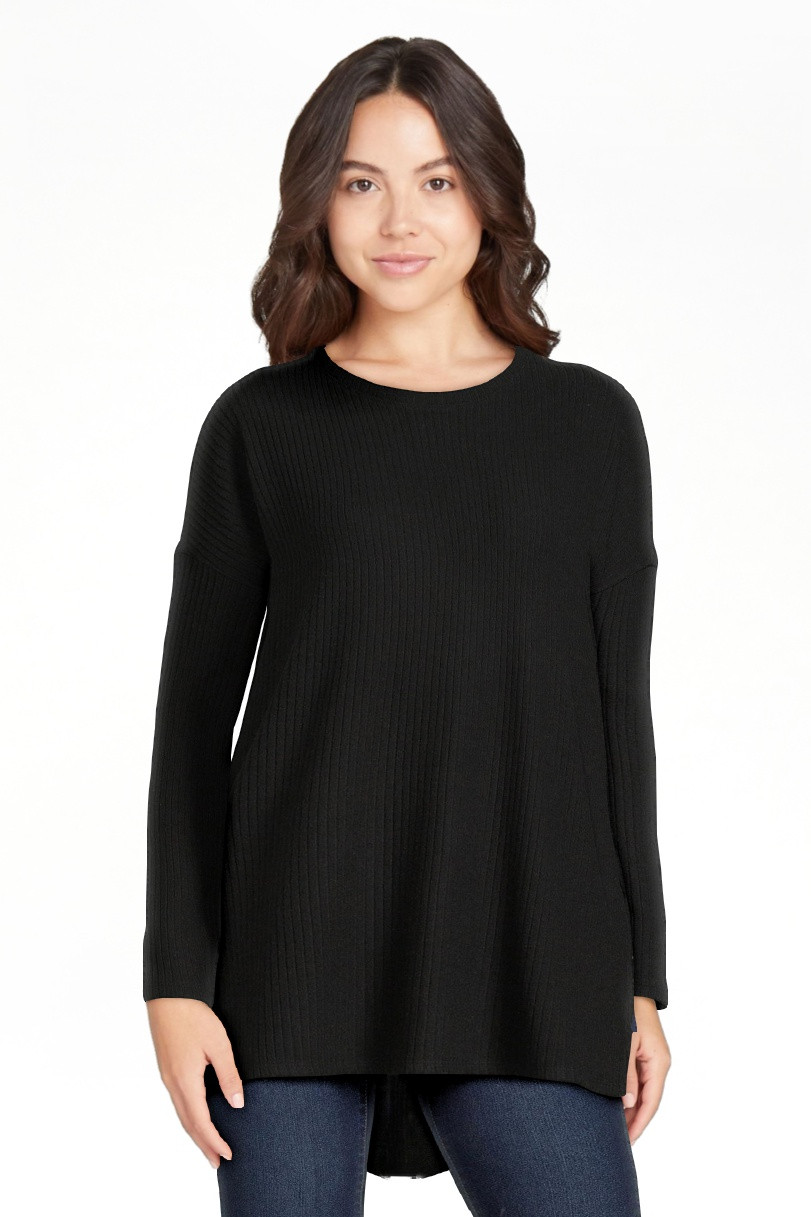 Time and Tru Women's Ribbed Tunic Top, Sizes S-XXXL | Walmart (US)