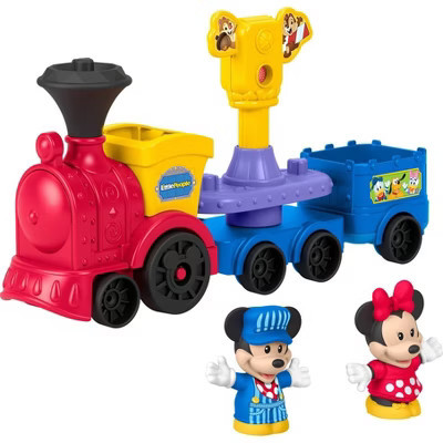 Fisher-Price Little People DISNEY Jr Mickey & Minnie Musical Train Toddler Toy with 2 Figures | Target