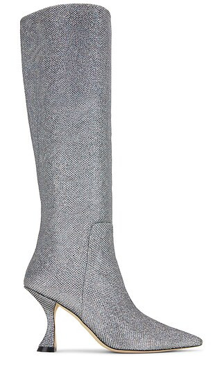 XCurve 85 Slouch Boot in Gunmetal | Revolve Clothing (Global)