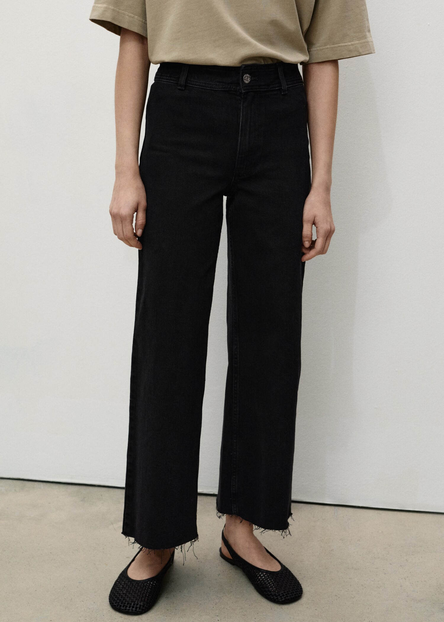 Catherin culotte high-rise jeans - Women | MANGO USA | Mango (US/MX/AU)