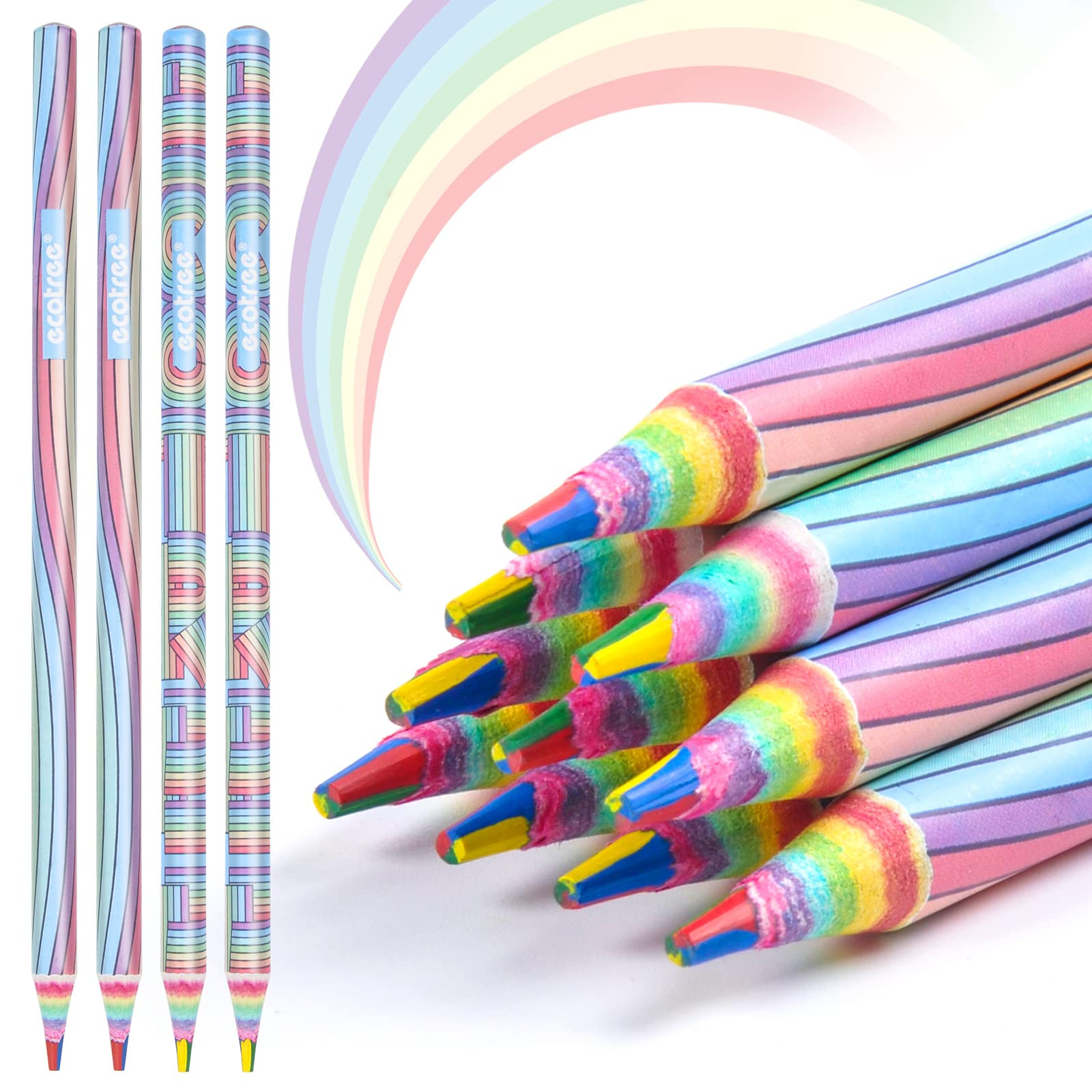 ECOTREE Stocking Stuffers, Stocking Stuffers for Teen Girls, Colored Pencils for Kids, Rainbow Co... | Amazon (US)