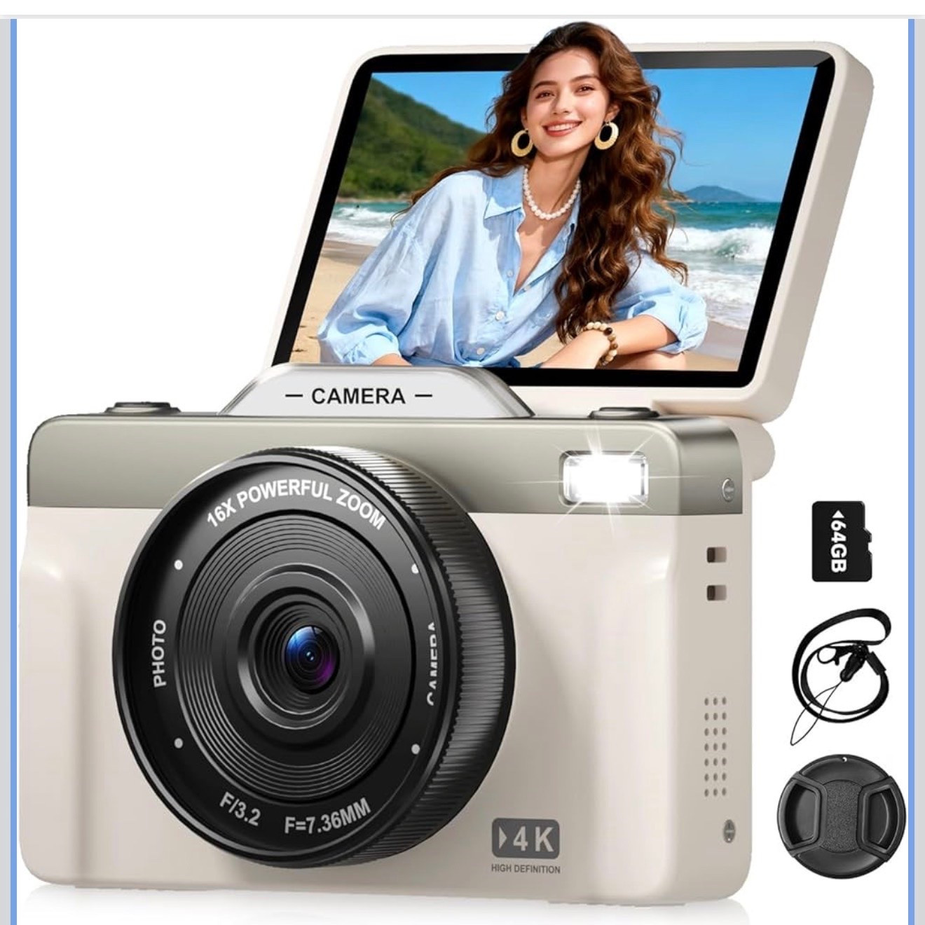 Affordable 4K Vlogging Camera 📸✨

Ready to level up your content without spending a fortune? This budget-friendly 4K digital camera features a flip screen, autofocus, 16X zoom, and even includes a memory card—making it a great option for beginners, teens, travel, and everyday content creation. Whether you’re filming reels, YouTube videos, vacation memories, or family moments, this compact camera is easy to use and perfect for capturing life on the go. 🎥☀️✈️

For under $40, it’s an affordable way to start creating content or have a dedicated travel camera without carrying expensive equipment.

4K camera, vlogging camera, beginner content creator, travel camera, affordable tech finds, Amazon camera find, flip screen camera, YouTube starter camera, compact digital camera, budget-friendly electronics, social media content creation, travel essentials, photography for beginners, creator tools, vacation photography. 📸💻✨

#LTKU #LTKvlog #LTKTravel