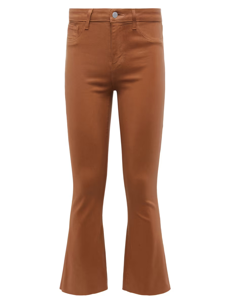 Kendra High-Rise Crop Flare Pants | Saks Fifth Avenue