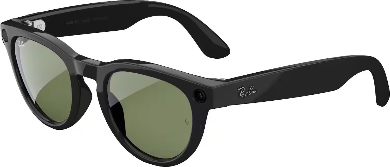 Ray-Ban Meta - Headliner (Gen 2) glasses with Meta AI, Audio, Photo, Video Compatability - Transitions Green lenses - Shiny Black | Best Buy U.S.