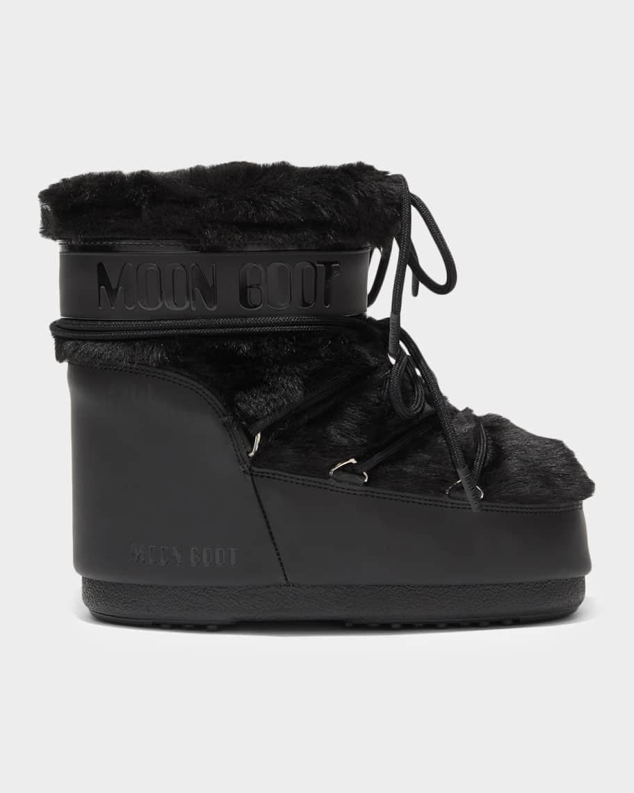 Moon Boot Icon Low Faux Fur Snow Boots | Neiman Marcus