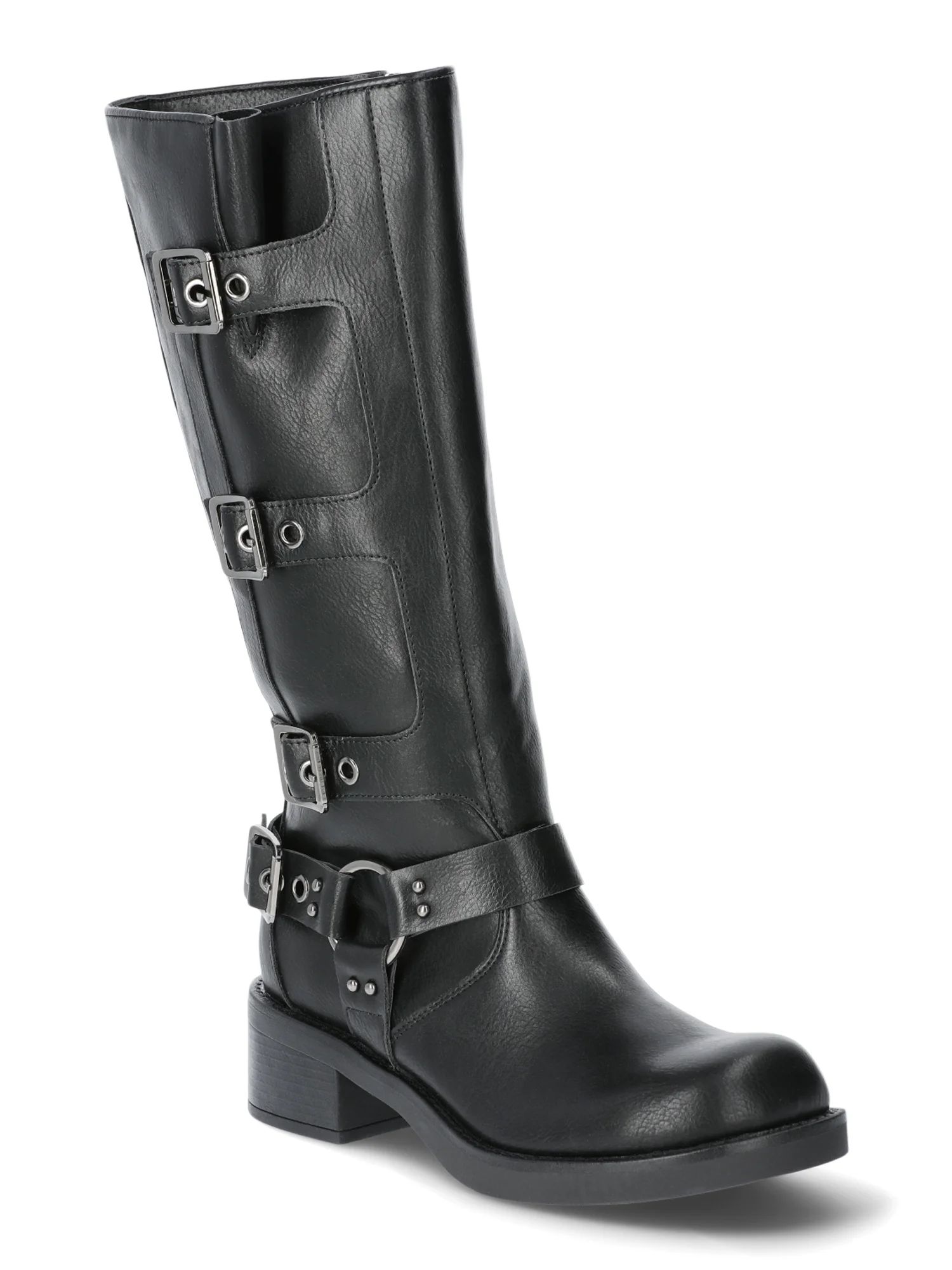 Madden NYC Women’s Tall Moto Buckle Boots, Sizes 6-11 | Walmart (US)