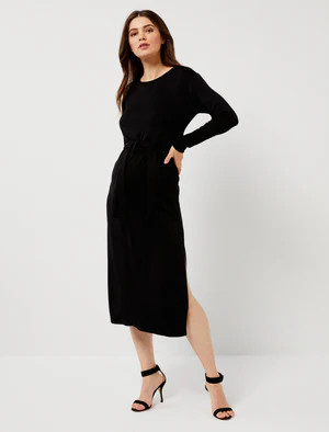 BB Dakota Long Sleeve Knit Maternity Dress | Motherhood Maternity