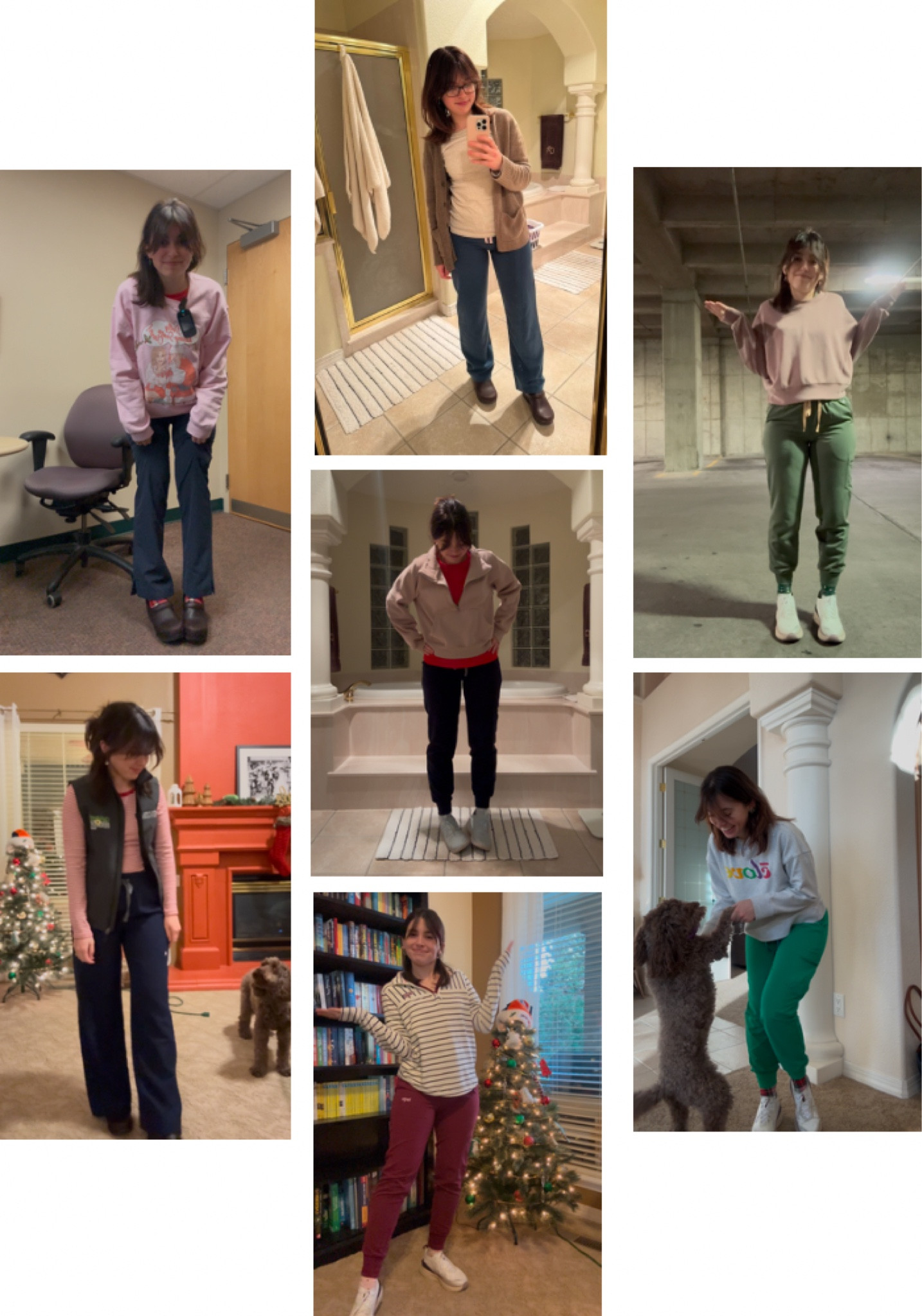 A week of semi festive healthcare outfits

Figs and Lago scrubs
Clove sneakers
Dansko clogs
Miscellaneous holiday earrings

#LTKWorkwear #LTKHoliday