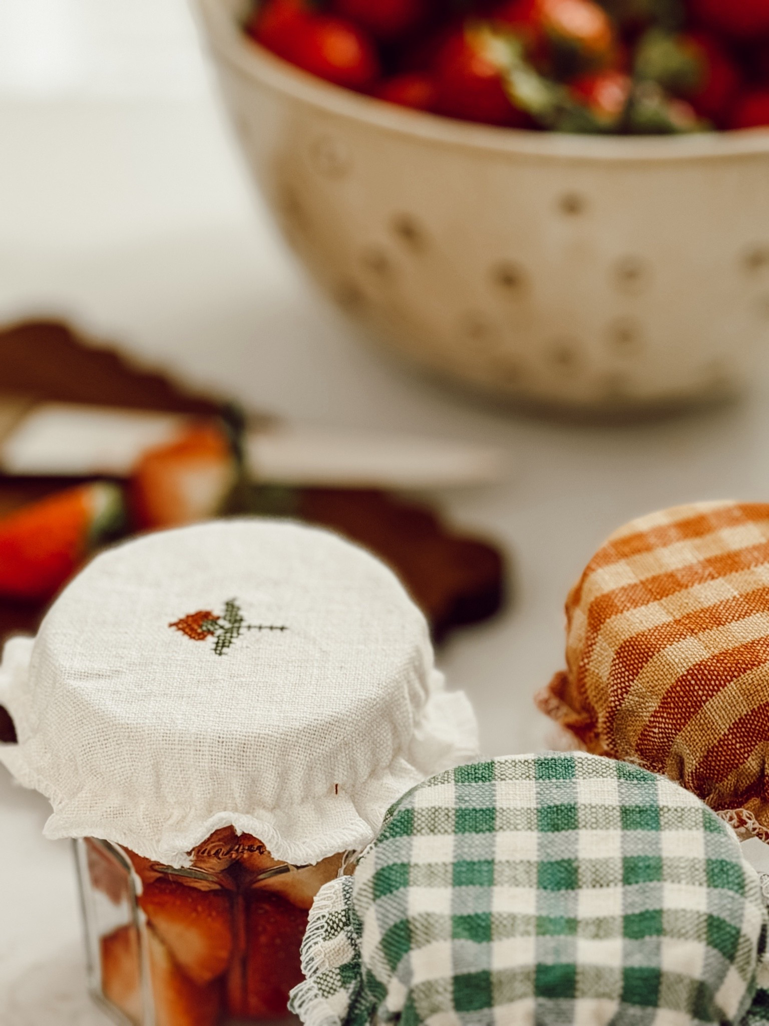 The cutest cloth jar covers from Magnolia.

#LTKdayinmylife #LTKfoodie #LTKHome