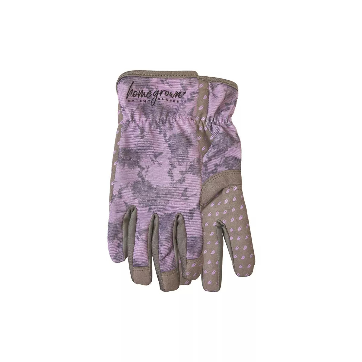 Watson Gloves Home Grown L Spandex Sparrow Purple/Grey Gardening Gloves | Target