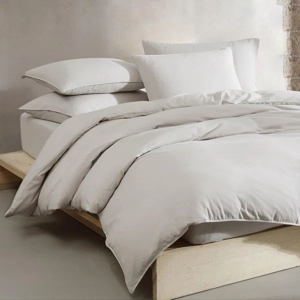 Calvin Klein Soft Linen Solid Reversible 3 Piece Duvet Cover Set | Wayfair North America