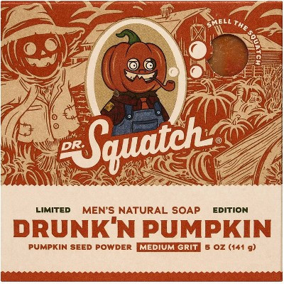 DR. SQUATCH Men's All Natural Bar Soap - Drunk'n Pumpkin - 5oz | Target