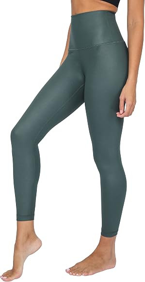90 Degree By Reflex Womens High Waist Squat Proof Ankle Length Printed Leggings | Amazon (US)