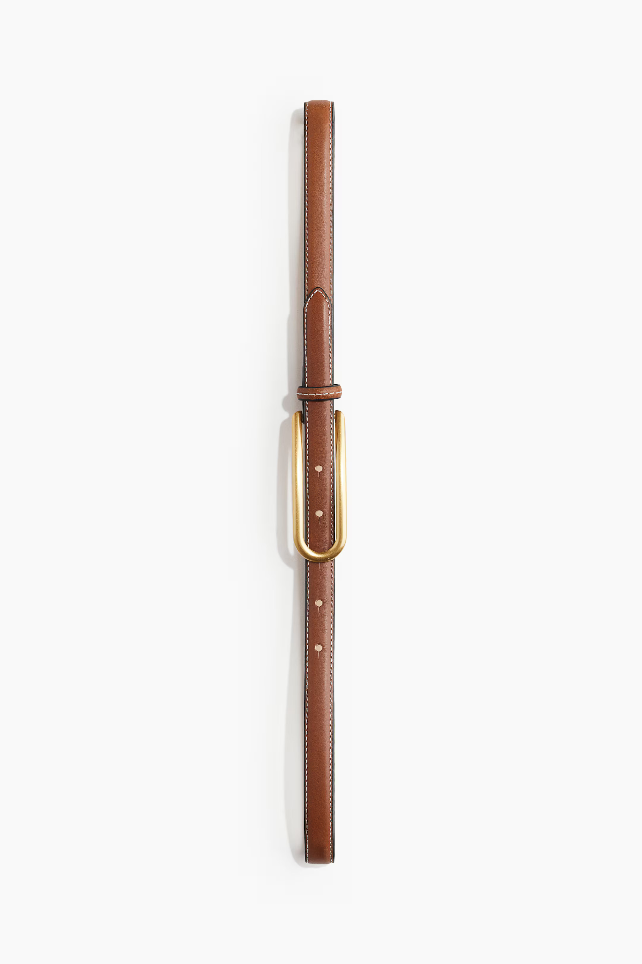 Narrow leather belt - Brown - Ladies | H&M GB | H&M (UK, MY, IN, SG, PH, TW, HK)