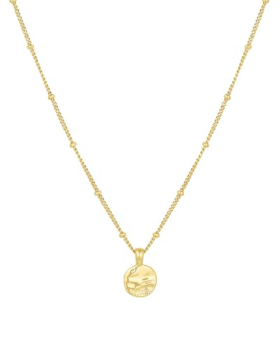 gorjana - Shorebreak Necklace 16 inch - 18k Gold Plated Brass - Ocean-Inspired Design- Versatile ... | Amazon (US)
