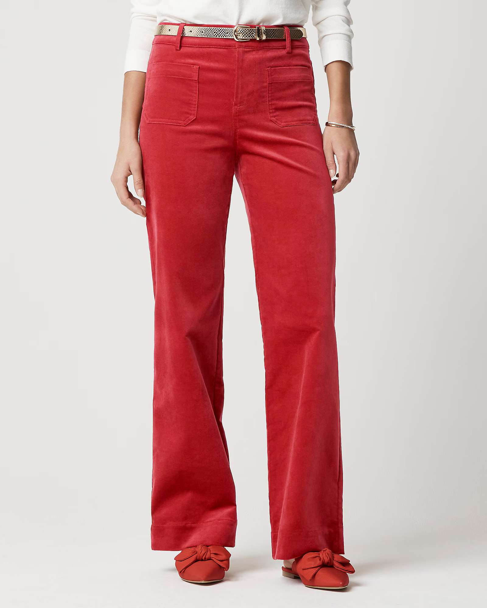 Velvet Lizzie patch-pocket pant | J.Crew Factory