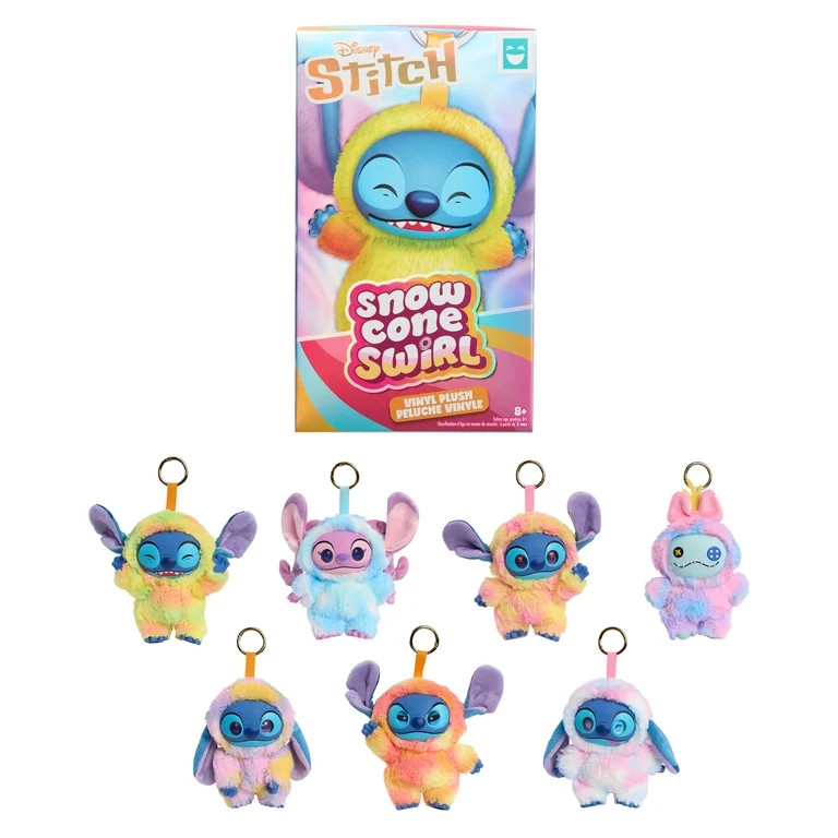 HAPPY HAUL Disney Stitch Snow Cone Swirl Vinyl-Face Plush Blind Box Collectible Toy, Vinyl-Faced ... | Walmart (US)