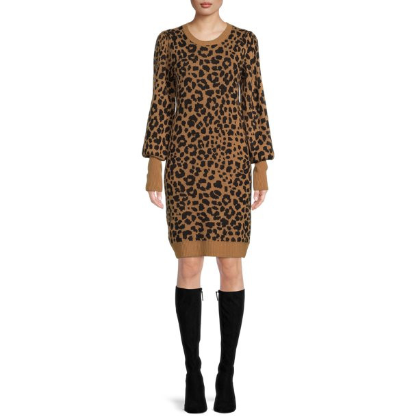 Time and Tru Women's Sweater Dress - Walmart.com | Walmart (US)