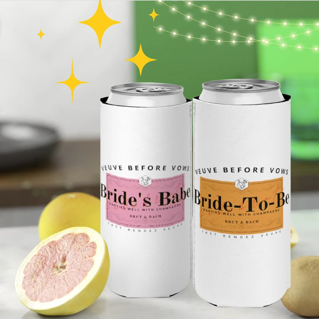 Veuve Bachelorette Veuve Before Vows Koozie Beer or Seltzer - Etsy | Etsy (US)