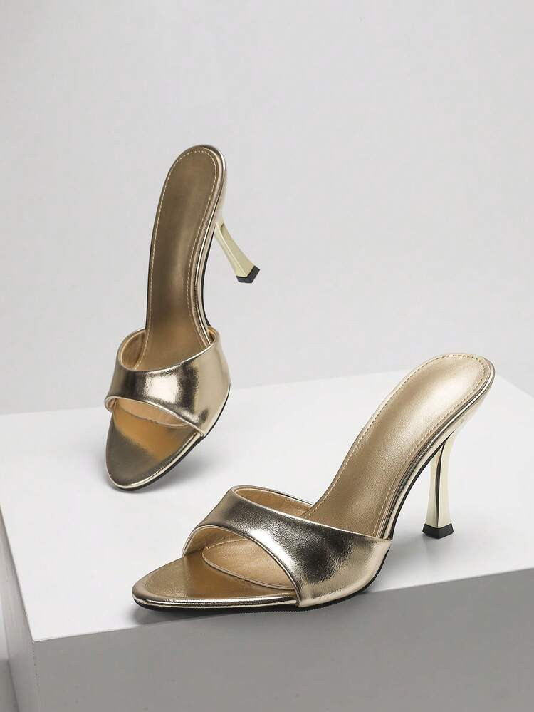 CUCCOO SZL Women's Fashionable And Elegant High Heel Sandals, Summer For Christmas Valentine's Day Spring Shoes Prom Heels | SHEIN