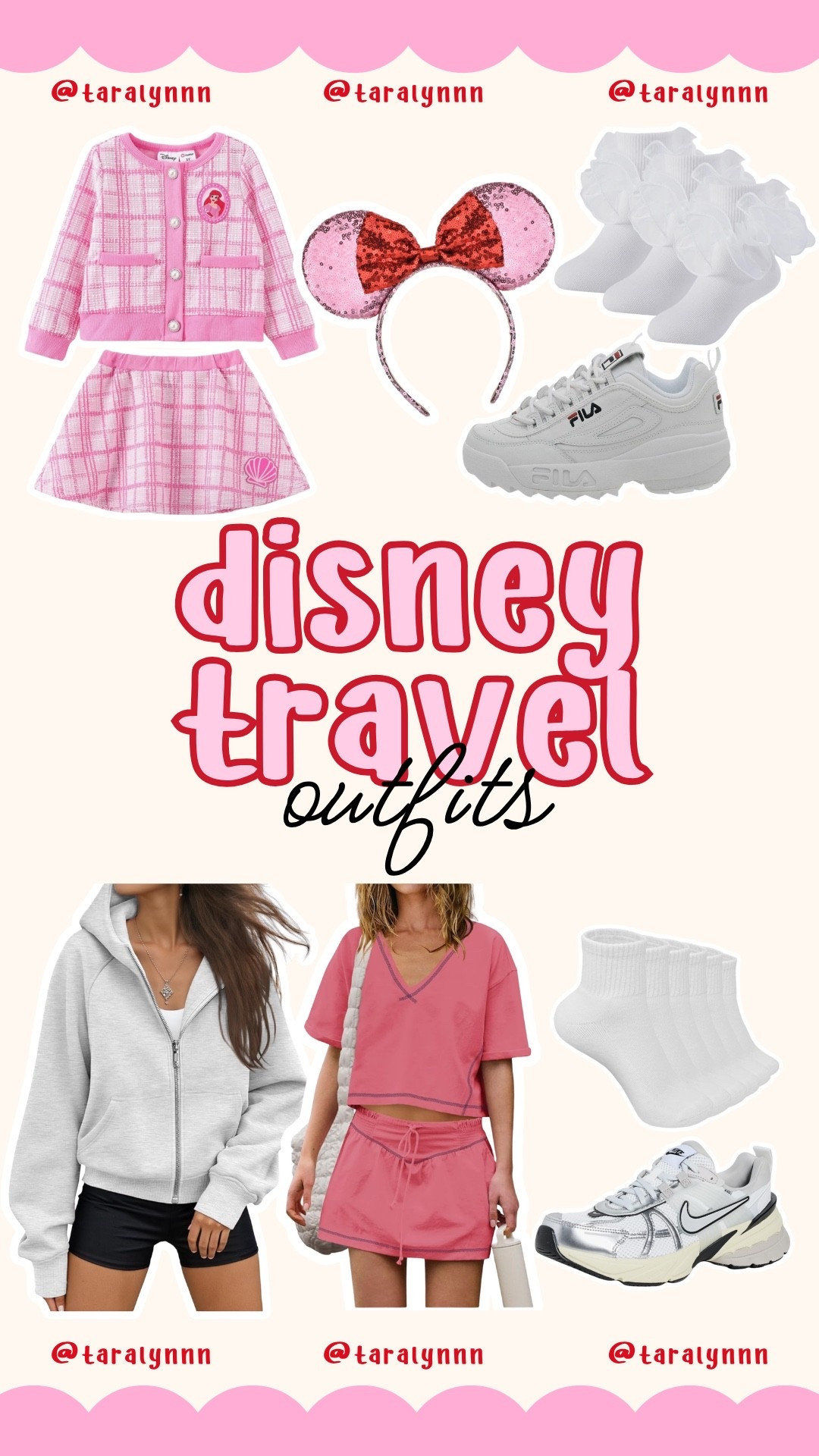 Disney Travel Day Outfits ❤️🐭🏰

#disney #travel #disneyworld #airport #kids #family #travelday #disneyvacation #minniemouse #disneyprincess 

#LTKTravel #LTKootd #LTKKids