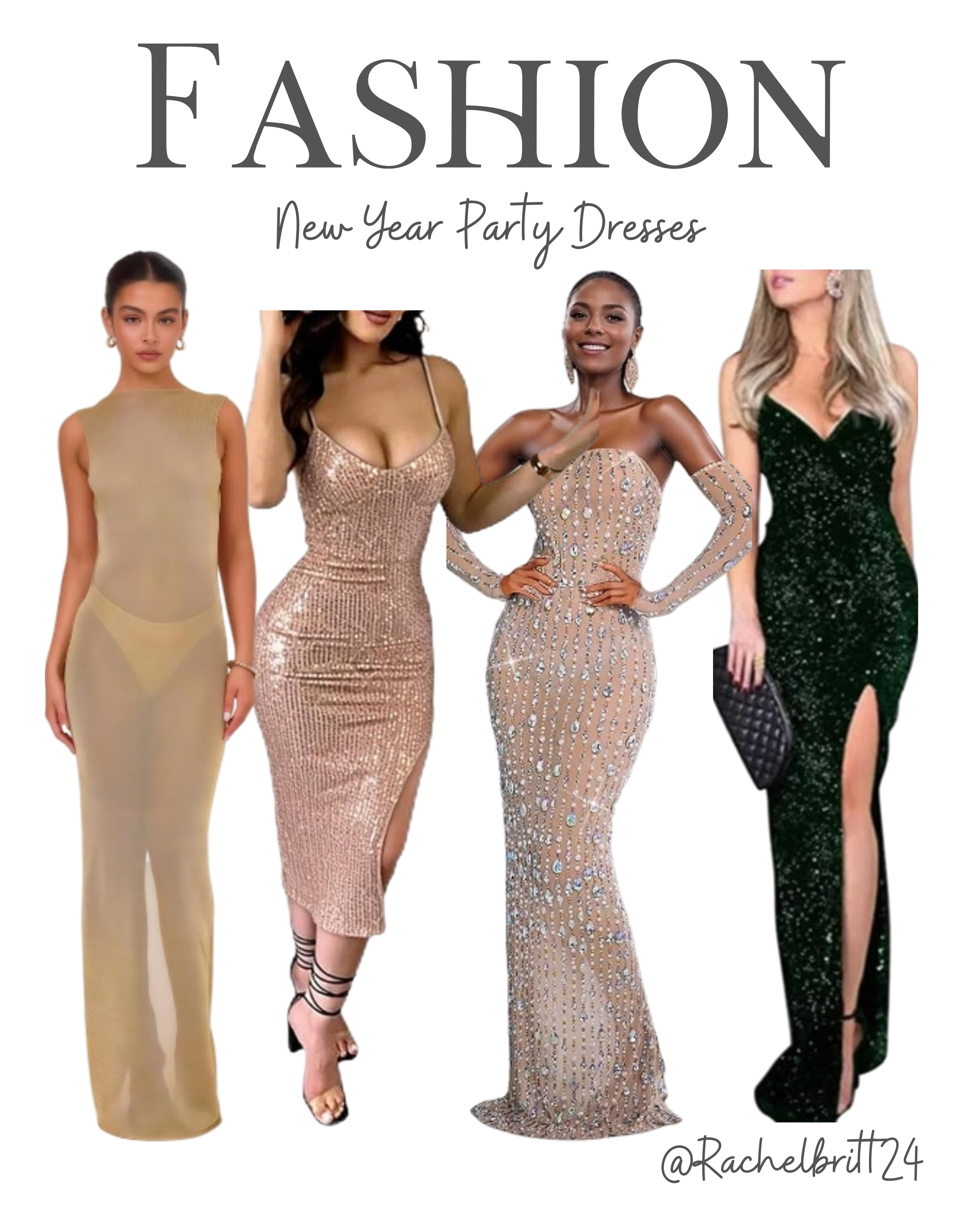 Get ready to ring in the New Year with these stunning party dresses. From shimmering sequins to elegant silhouettes, these looks are designed to make a statement and keep you dancing all night long. Tap to shop the perfect New Year's Eve outfit! #NYEOutfit #PartyDresses #NewYearStyle 

 #LTKdayinmylife #LTKootd #LTKSaleAlert