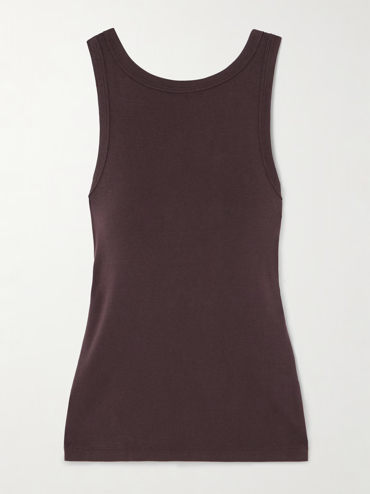 ST. AGNI - Ribbed Organic Cotton-jersey Tank - Purple | NET-A-PORTER (US)