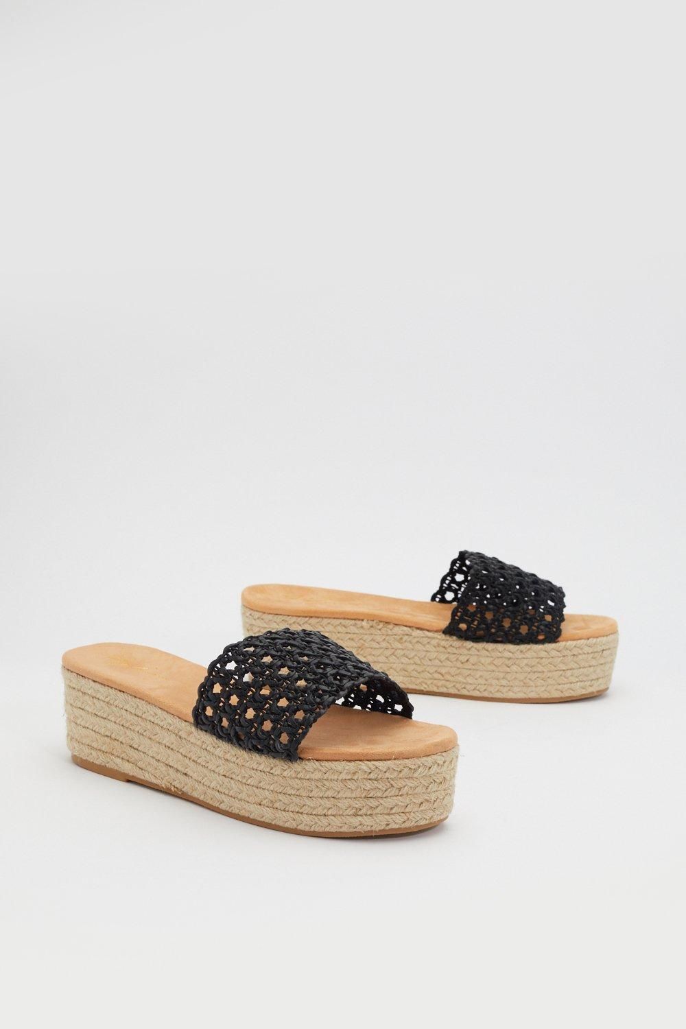 Espadrille It Home Weave Sliders | NastyGal (US & CA)