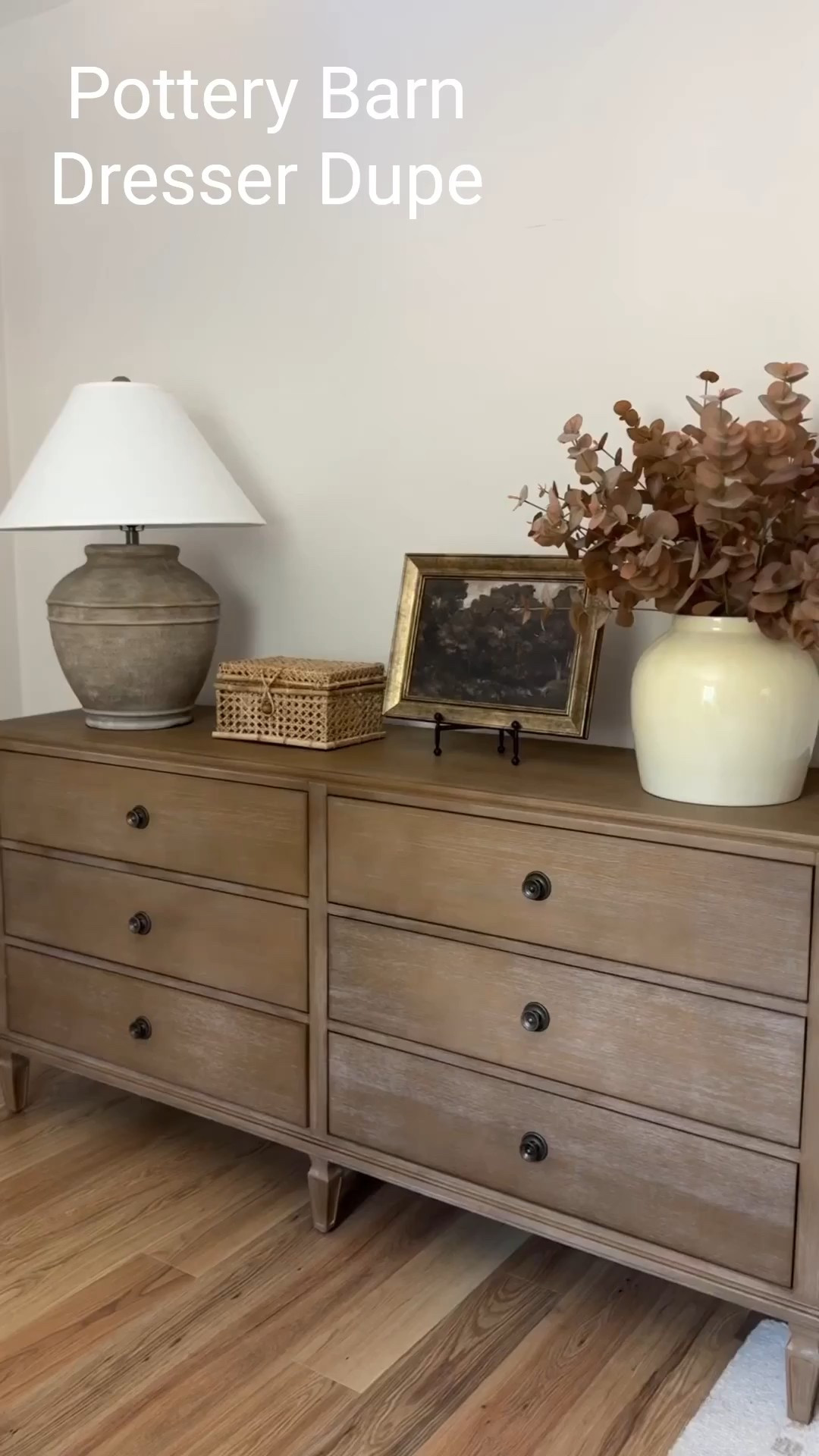 My Pottery Barn dresser dupe! Home decor dupe, dresser decor, bedroom furniture #dresser #decor 

#LTKSeasonal #LTKSaleAlert #LTKHome
