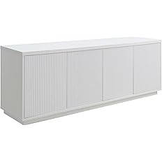Henn&Hart Hanson Rectangular TV Stand for TV's up to 75", White | Amazon (US)