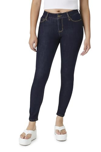 Forever 21 Stretch-Denim Skinny Jeans Dark Denim 30 | Amazon (US)