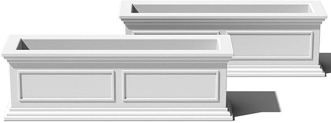 Veradek Brixton Window Box Plastic Planter - Large Rectangular Planter for Outdoor Balcony/Window... | Amazon (US)