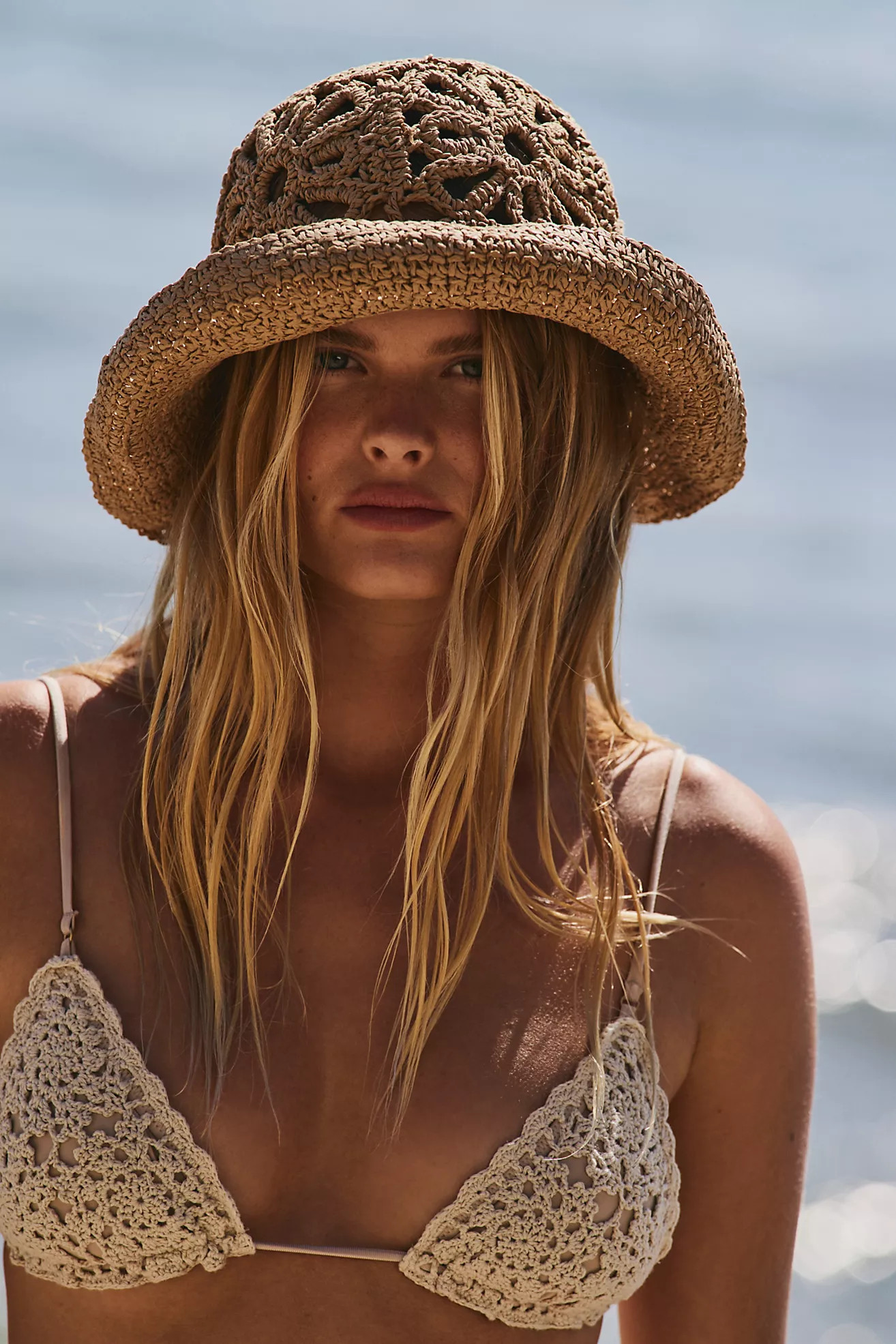 Cut-Out Daisy Straw Hat | Free People (Global - UK&FR Excluded)