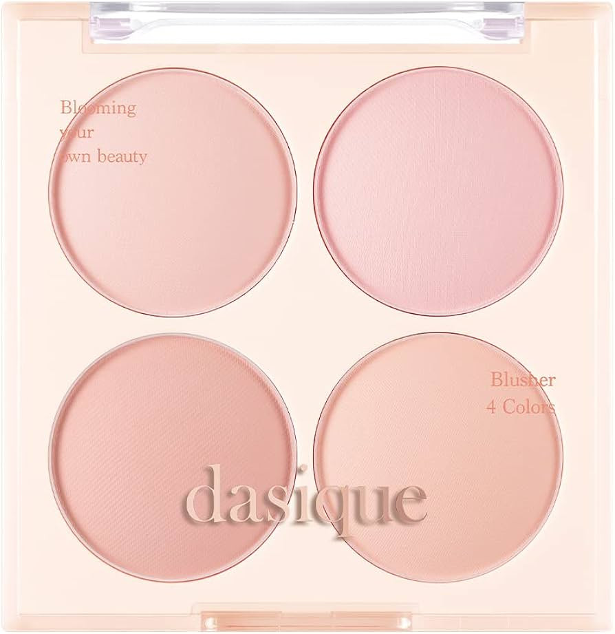 Dasique Blending Mood Cheek #09 Almond Vanilla | 4 Blendable Shades in Lightweight Smooth Powder ... | Amazon (US)