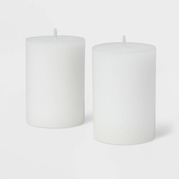 2pk Pillar Candle Citronella - Smith &#38; Hawken&#8482; | Target