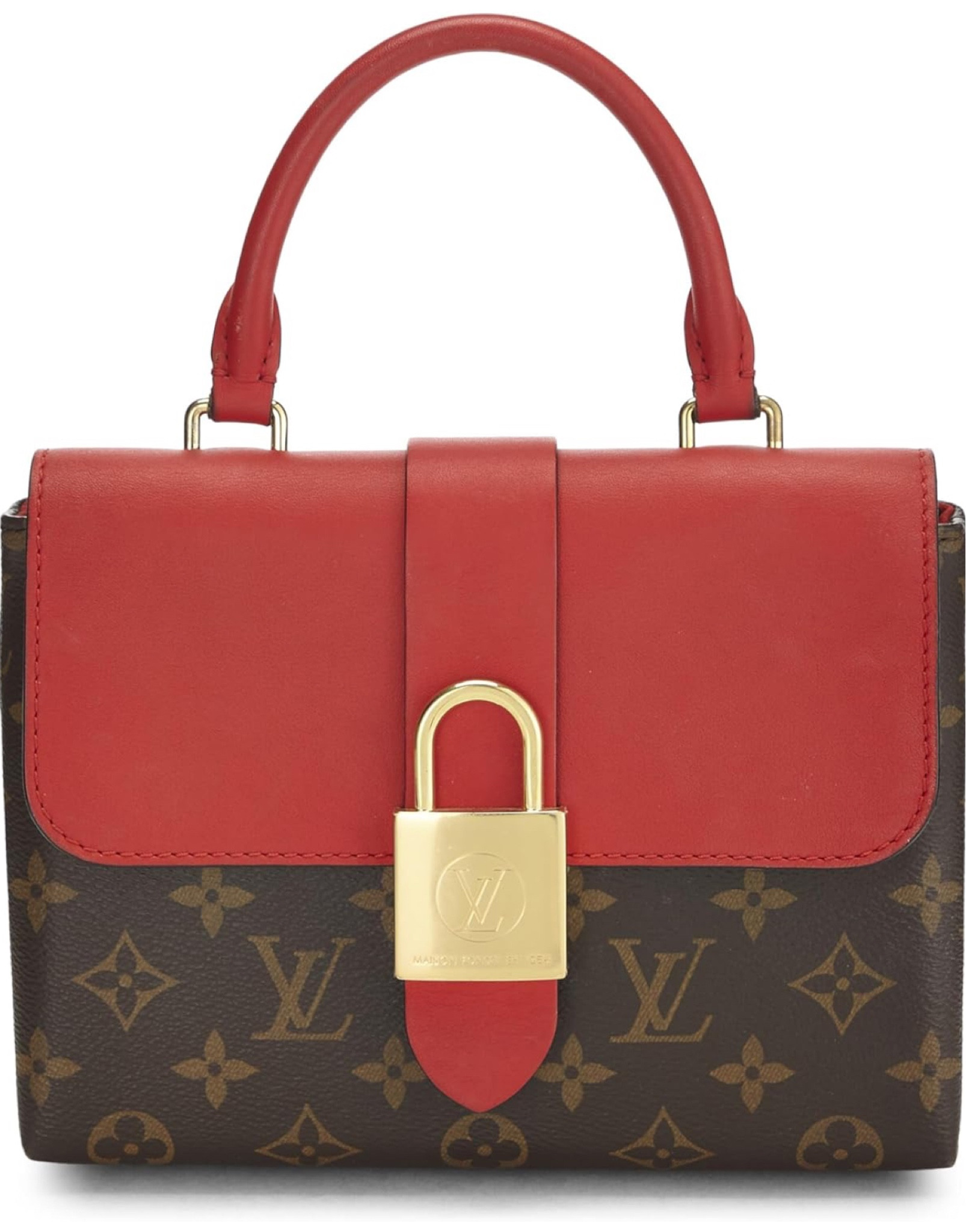 15% off 🎉

Louis Vuitton
Pre-Loved Red Monogram Locky BB, Red

About this item
Coated Canvas
Imported
Pre-Loved Condition: Excellent; Minor scuffs on handle, faint scratches on hardware
Length: 8" (20 cm), Height: 6" (15 cm), Depth: 3" (7 cm), Strap Drop: 3" (7 cm)/ 23" (58 cm)
Made in Italy
Leather Top Handle, Adjustable Leather Shoulder Strap
Magnetic Snap Closure On Flap
One Slip Pocket
Microfiber Lining
Gold Hardware
Show less
Description
An adorable and versatile bag from Louis Vuitton. The Locky BB - the smallest size - is crafted in both Monogram coated canvas and red leather. Named the 'Locky' after the lock affixed to the front flap, the bag flips open to reveal a tonal red microfiber lining and gold-tone hardware. About the Monogram Print: If you love Louis Vuitton, you are no stranger to the classic Monogram Print. First introduced in the year 1896 by Georges Vuitton, the print was created to stop counterfeiters from copying the brands designs. The repeated pattern is made up of interlocking L and V initials in a serif font, and flowers inspired by Japanese and Oriental designs. The canvas was made to be durable and water resistant which makes it the perfect for everyday use.

#LTKsalealert #LTKSpringSale #LTKstyletip