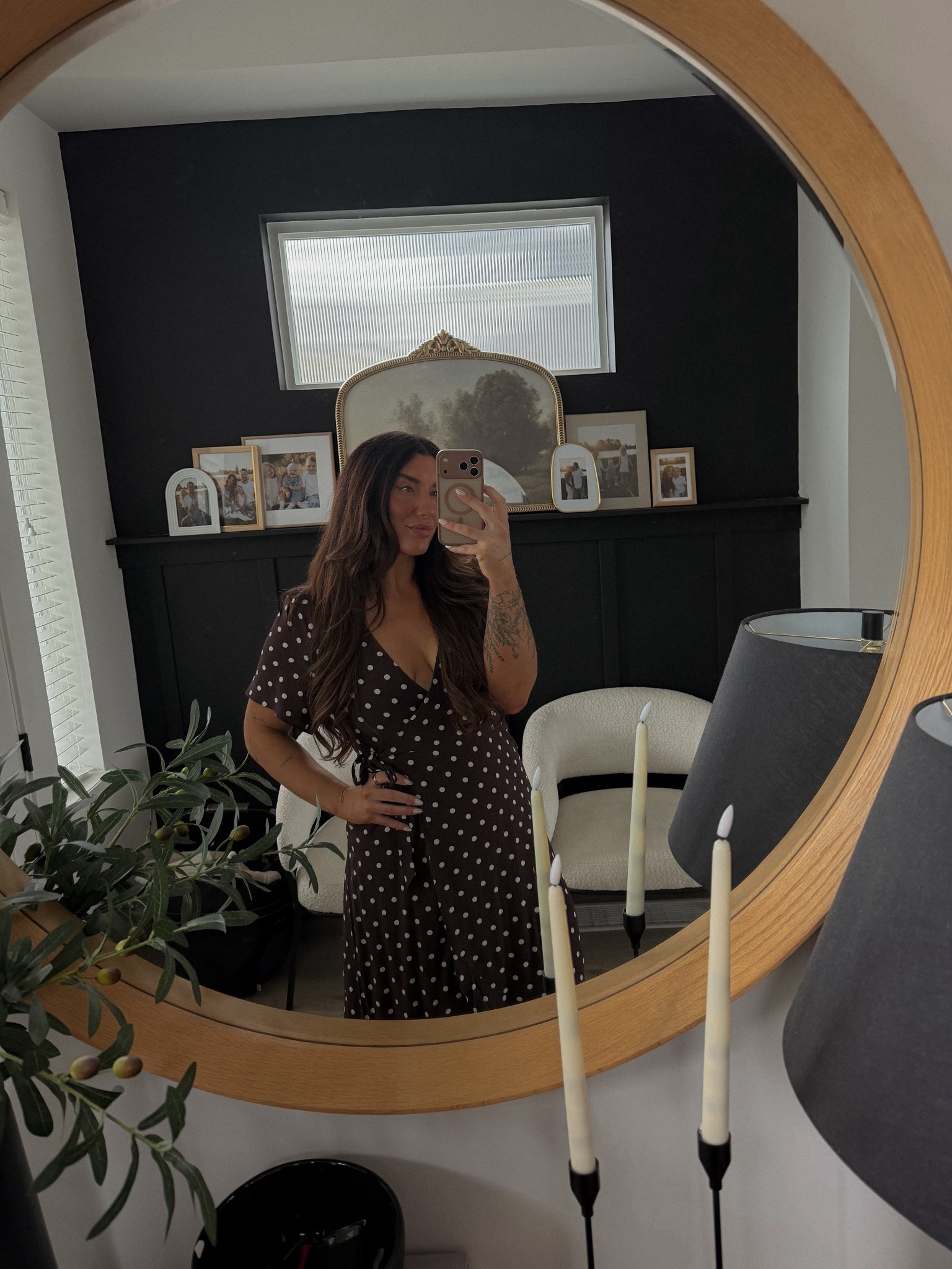Polka dot dress! Wearing M 