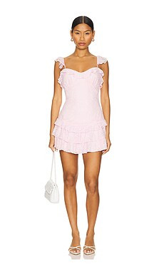 Tularosa Caila Mini Dress in Pink from Revolve.com | Revolve Clothing (Global)