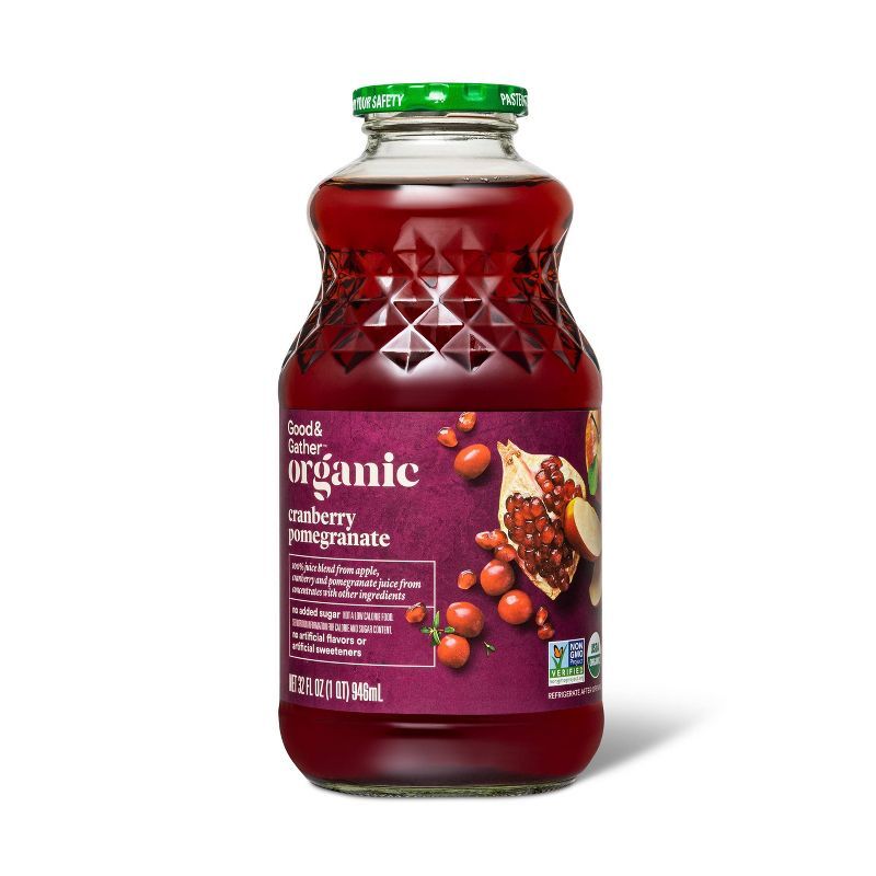 Organic Cranberry Pomegranate Juice From Concentrate - 32 fl oz - Good & Gather™ | Target