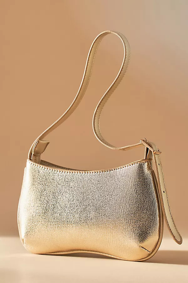 Mali + Lili Imani Metallic Shoulder Bag | Anthropologie (US)