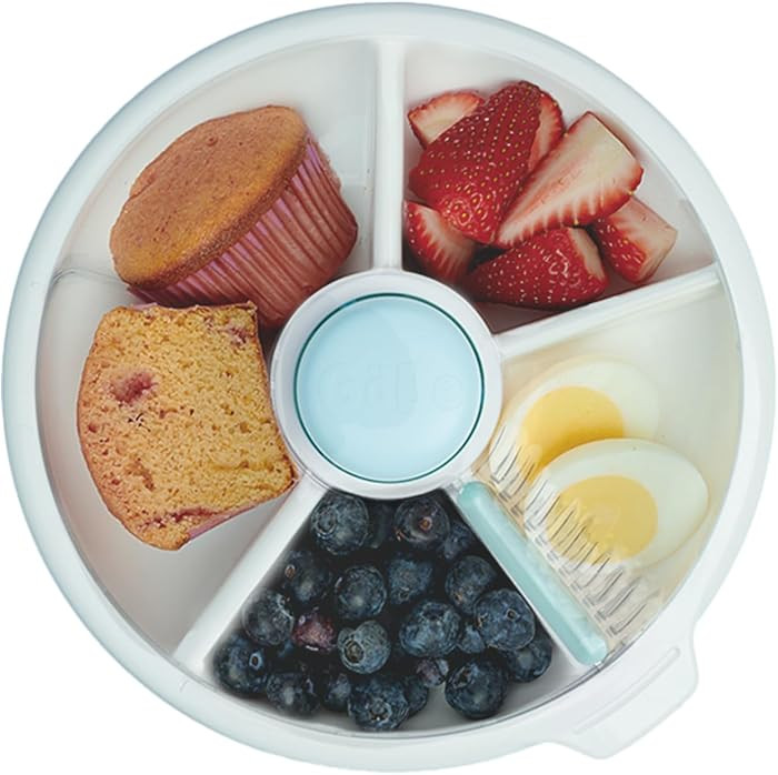 GoBe Kids Large Snack Spinner Slide Bundle with Hand Strap and Sticker Sheet - Reusable Snack Con... | Amazon (US)