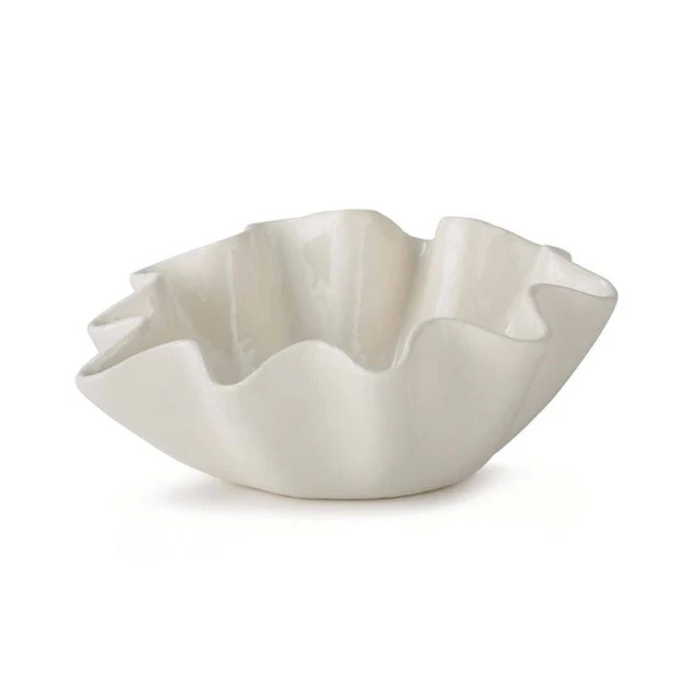 Ruffle Ceramic Bowl | Cailini Coastal